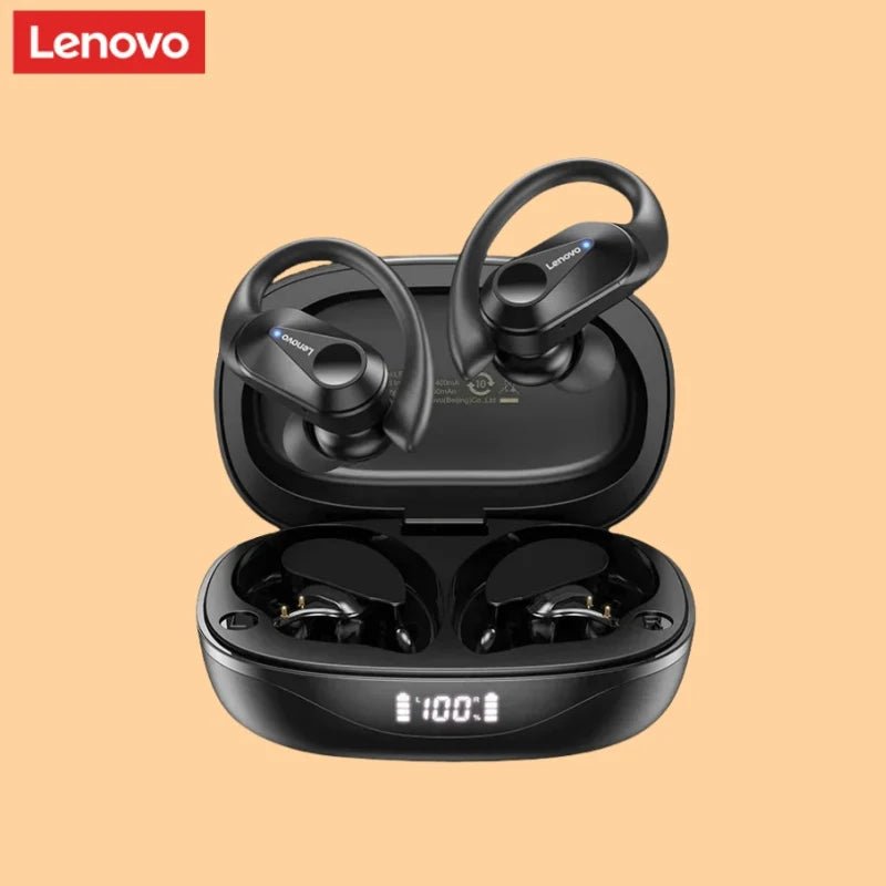 Lenovo LP75 Sports Wireless Earphones – Bluetooth 5.3 TWS Headphones with Mic, Button Control, LED Power Display & HiFi Stereo Sound - RELUX.STORE