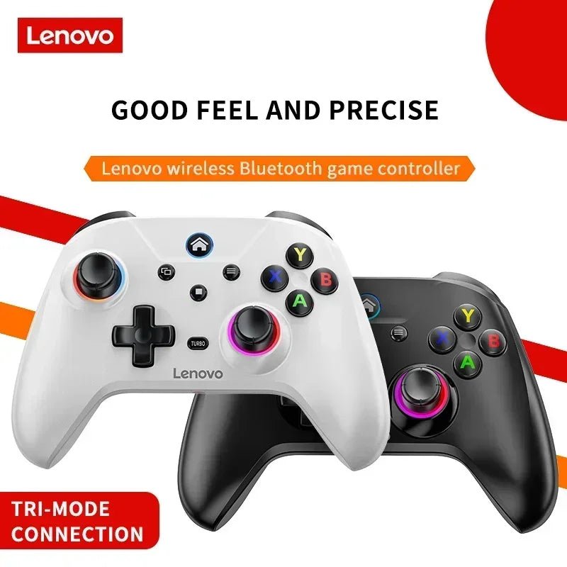 "Lenovo S02 Wireless Bluetooth Controller – Six - Axis Dual Vibration Gamepad for Nintendo Switch, PC, Android TV & iOS" - RELUX.STORE