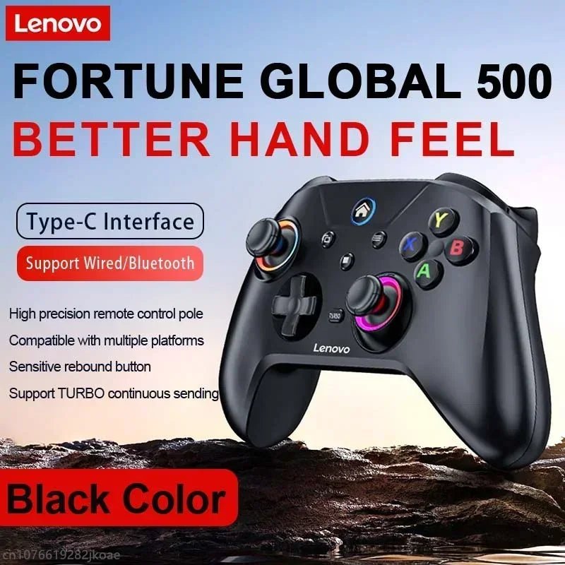 "Lenovo S02 Wireless Bluetooth Controller – Six - Axis Dual Vibration Gamepad for Nintendo Switch, PC, Android TV & iOS" - RELUX.STORE