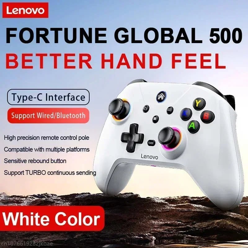 "Lenovo S02 Wireless Bluetooth Controller – Six - Axis Dual Vibration Gamepad for Nintendo Switch, PC, Android TV & iOS" - RELUX.STORE