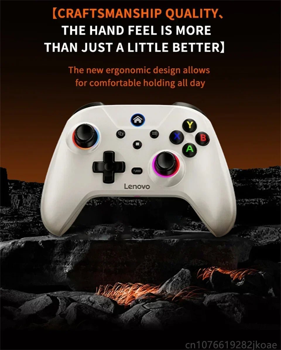"Lenovo S02 Wireless Bluetooth Controller – Six - Axis Dual Vibration Gamepad for Nintendo Switch, PC, Android TV & iOS" - RELUX.STORE