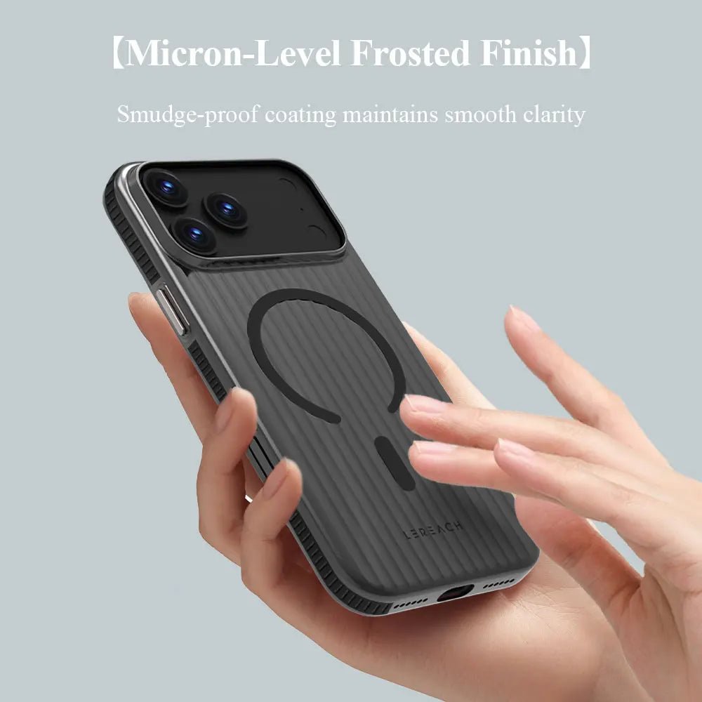 "Lereach Magnetic Matte Phone Case for iPhone 17 / 17 Pro / 17 Pro Max / 17 Air – PC + Magnet, Anti - Slip & Drop Protection" - RELUX.STORE