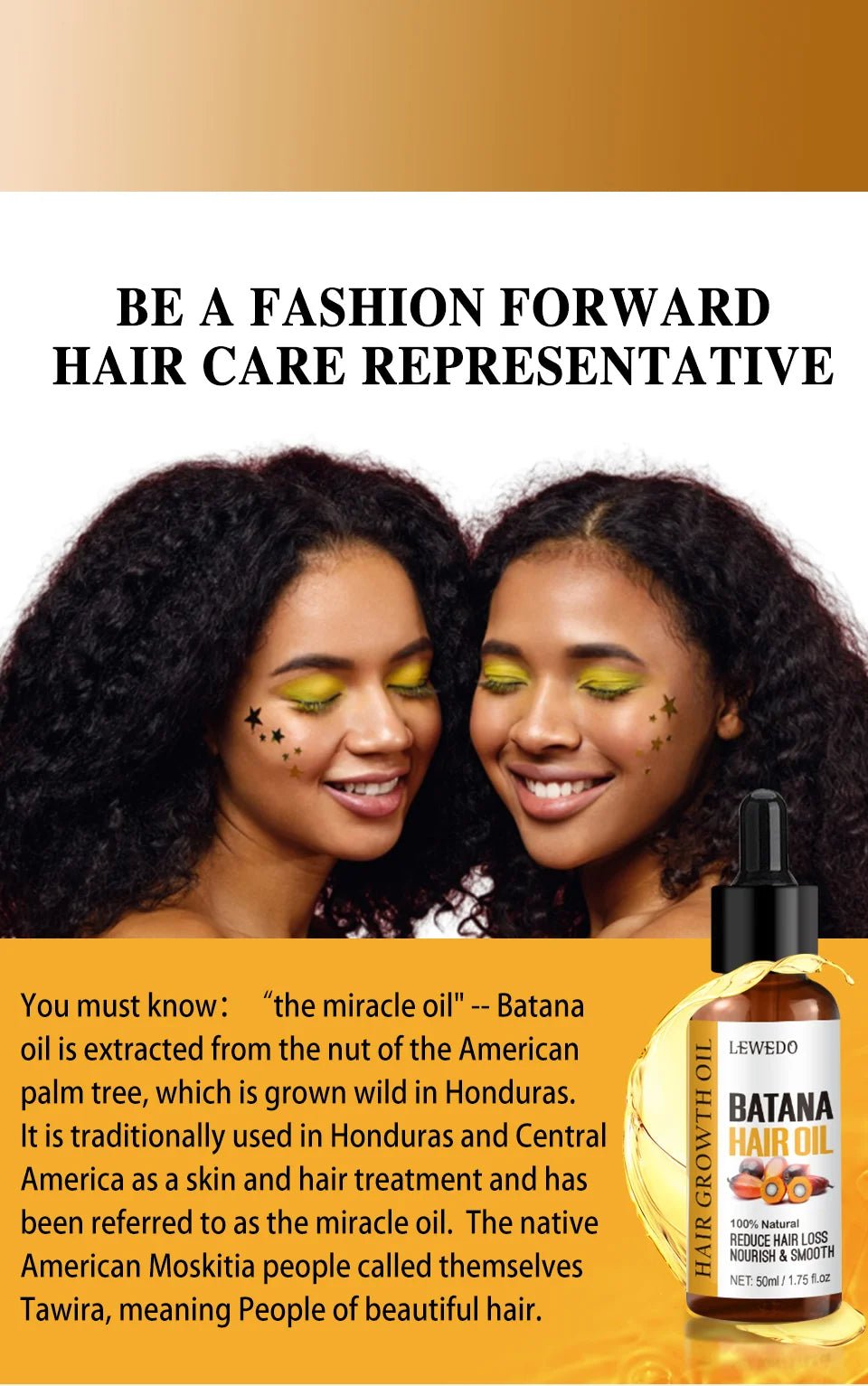 Lewedo Naturals Batana Oil Fast Hair Growth for Men Women Pure Batana Oil Nourish Shiny Hair Healthy Hair Care Anti Hair Loss - RELUX.STORE