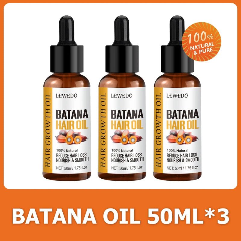 Lewedo Naturals Batana Oil Fast Hair Growth for Men Women Pure Batana Oil Nourish Shiny Hair Healthy Hair Care Anti Hair Loss - RELUX.STORE