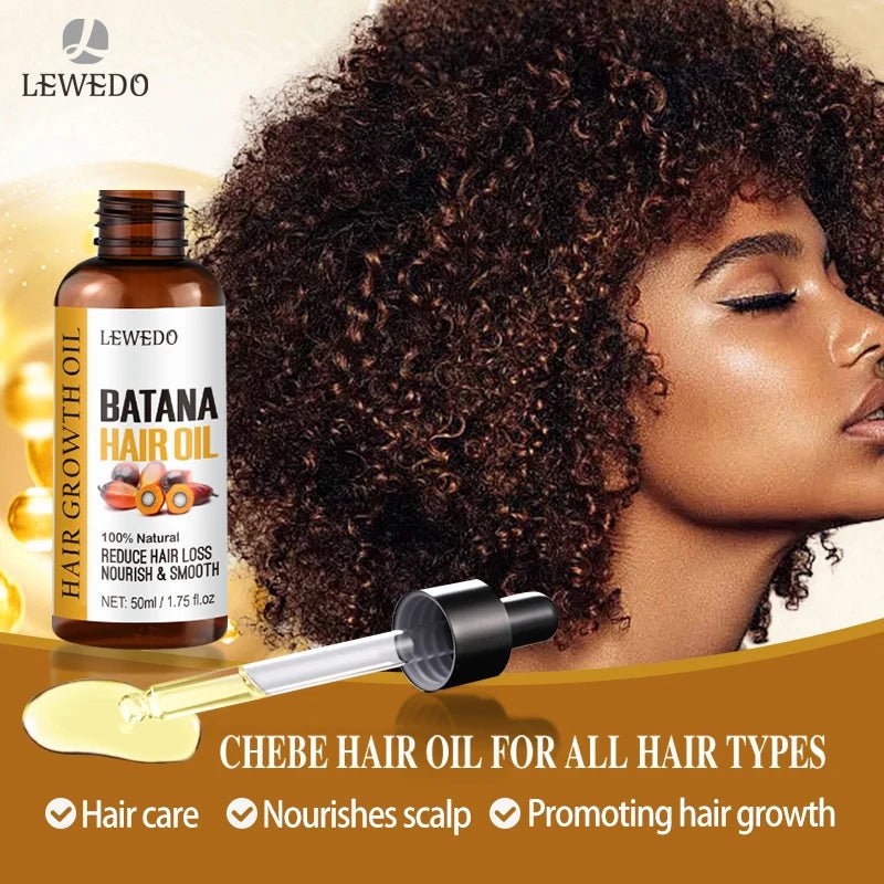 Lewedo Naturals Batana Oil Fast Hair Growth for Men Women Pure Batana Oil Nourish Shiny Hair Healthy Hair Care Anti Hair Loss - RELUX.STORE