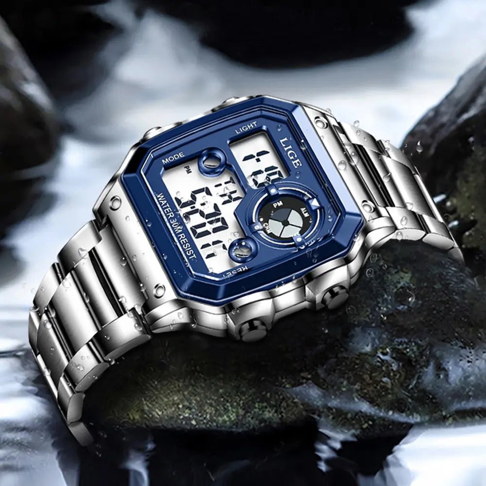 LIGE 2023 NEW Luxury Brand Men Watch Military Digital Watches Sport Wristwatch Mens Waterproof Clock Male Relogio Masculino - RELUX.STORE