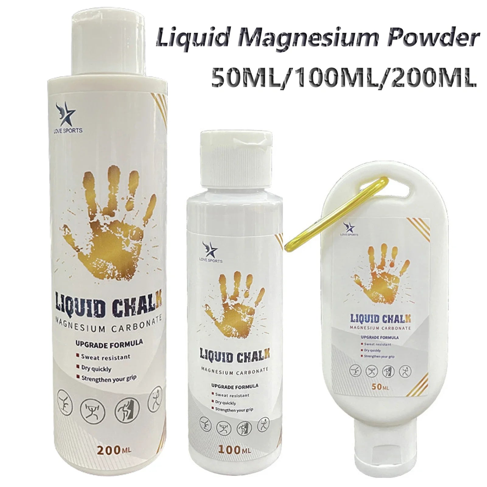 "Liquid Chalk Magnesium Powder – 50/100/200ml Anti - Slip Grip Cream for Weightlifting, Climbing & Gym Fitness by Relux.Store" - RELUX.STORE