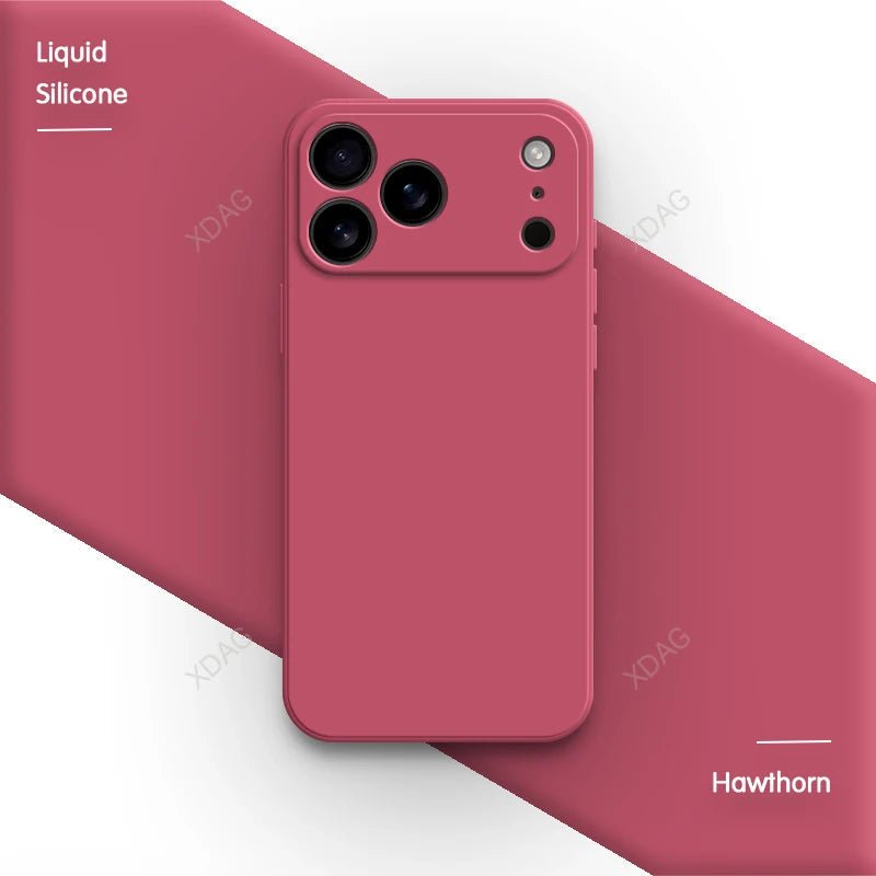 Liquid Silicone Phone Case for iPhone 17 / 17 Pro / 17 Pro Max / 17 Air – Soft Touch, Slim Protective Back Cover with Lens Guard - RELUX.STORE