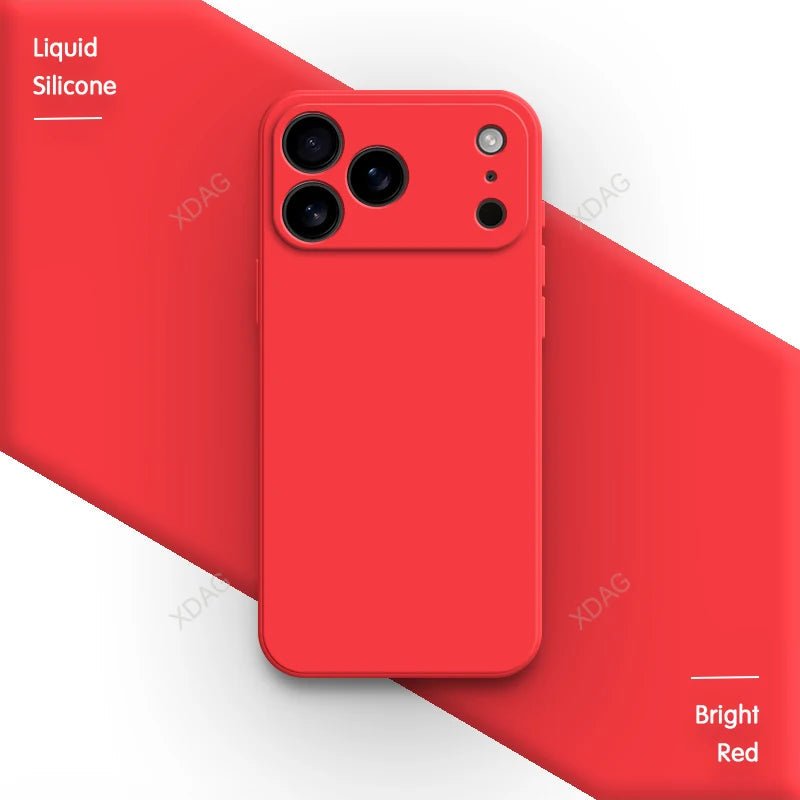 Liquid Silicone Phone Case for iPhone 17 / 17 Pro / 17 Pro Max / 17 Air – Soft Touch, Slim Protective Back Cover with Lens Guard - RELUX.STORE