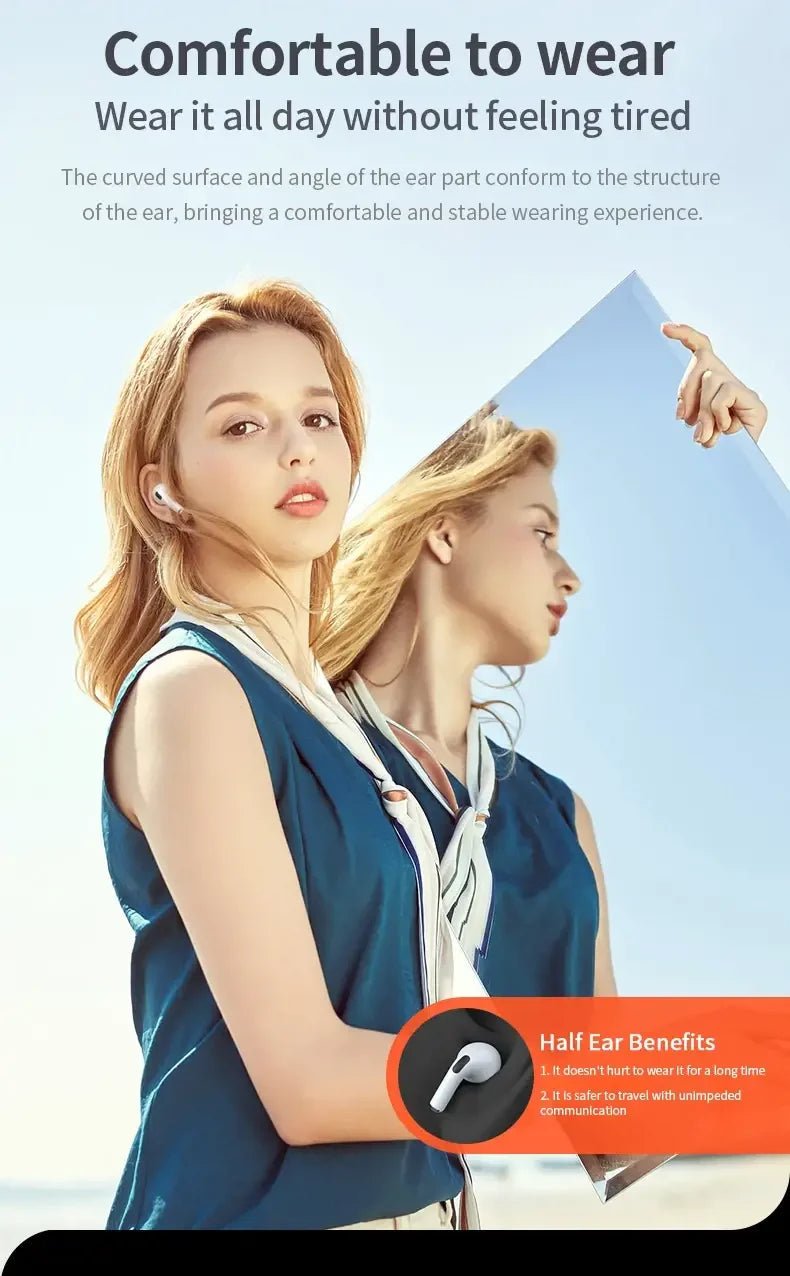 "LP40 New Bluetooth V5.0 Earphones – Lightweight, Anti - Sweat Wireless Headphones for Smartphones, Laptops & Computers" - RELUX.STORE
