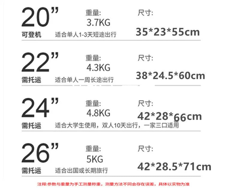 Luggage female mute universal wheel trolley case aluminum frame 24 inch student password suitcase male - RELUX.STORELuggage female mute universal wheel trolley case aluminum frame 24 inch student password suitcase male