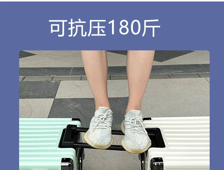 Luggage female mute universal wheel trolley case aluminum frame 24 inch student password suitcase male - RELUX.STORELuggage female mute universal wheel trolley case aluminum frame 24 inch student password suitcase male