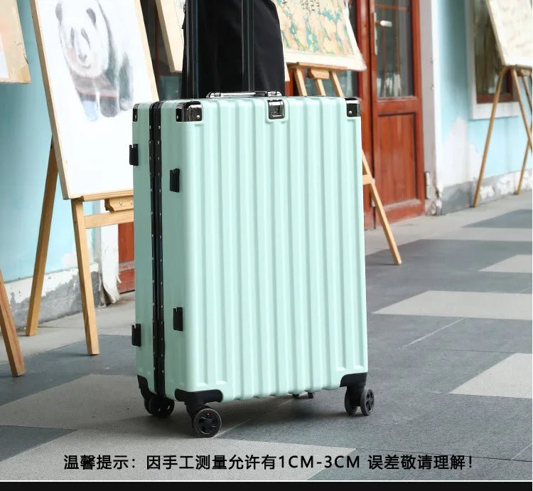 Luggage female mute universal wheel trolley case aluminum frame 24 inch student password suitcase male - RELUX.STORELuggage female mute universal wheel trolley case aluminum frame 24 inch student password suitcase male