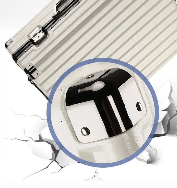 Luggage female mute universal wheel trolley case aluminum frame 24 inch student password suitcase male - RELUX.STORELuggage female mute universal wheel trolley case aluminum frame 24 inch student password suitcase male
