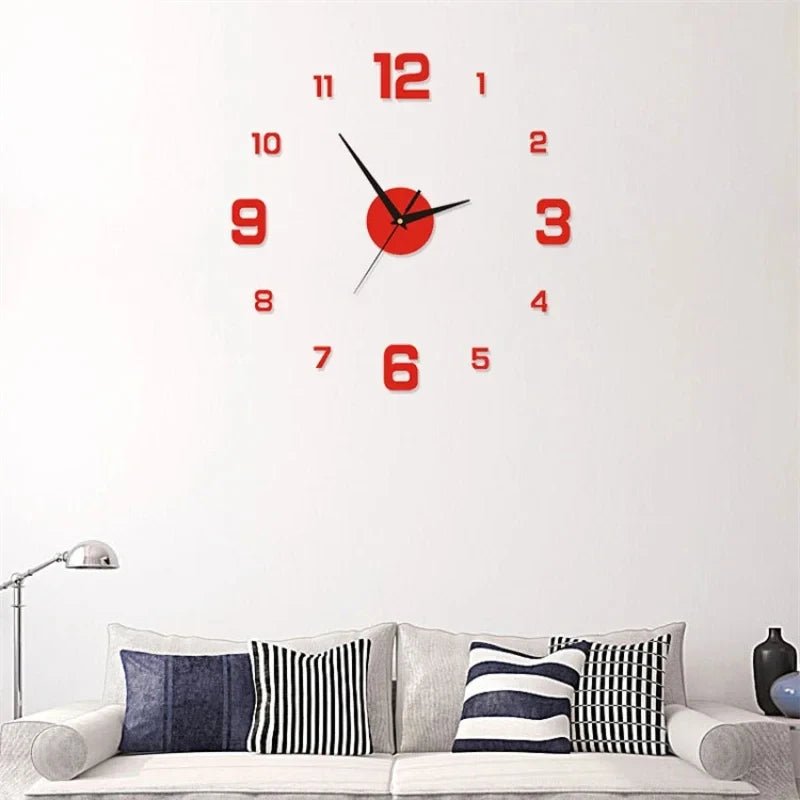Luminous Digital Clock DIY Stereoscopic Wall Clock Silent Clock Living Room Bedroom Wall Clock Home Decorations - RELUX.STORE
