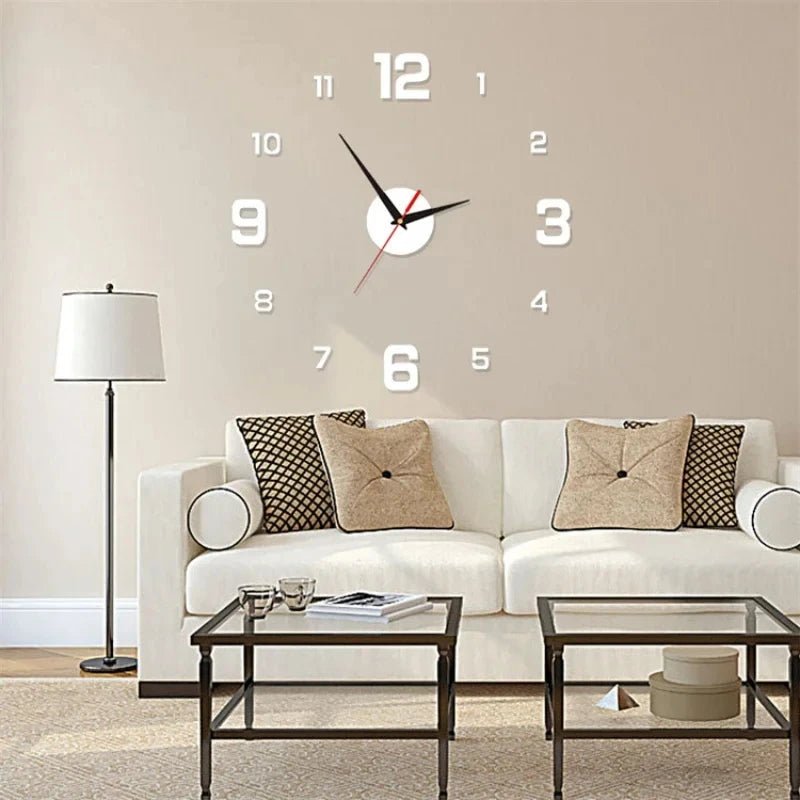 Luminous Digital Clock DIY Stereoscopic Wall Clock Silent Clock Living Room Bedroom Wall Clock Home Decorations - RELUX.STORE