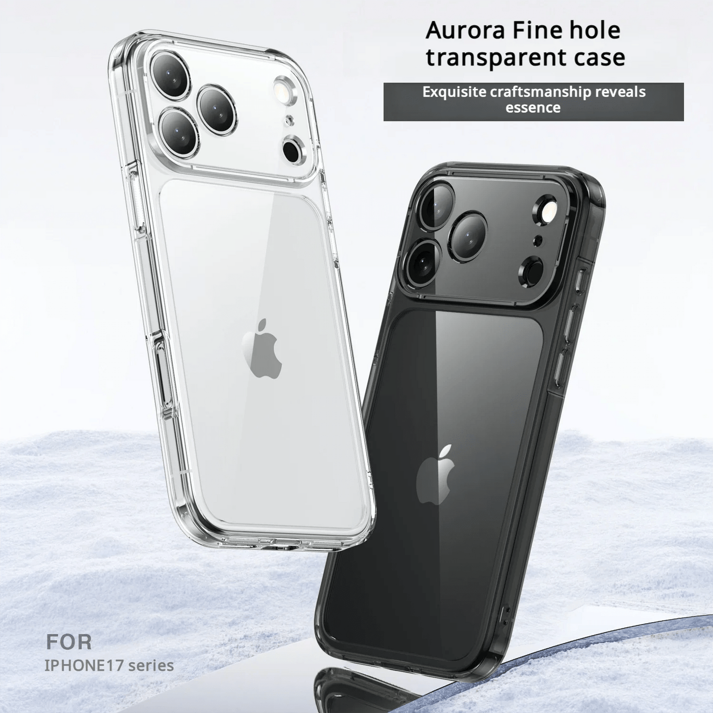 "Luxury Hybrid Transparent Shockproof Case for iPhone 17 Pro Max / 17 Air / 17 Pro Max – Clear Hard Acrylic Protective Back Cover" - RELUX.STORE