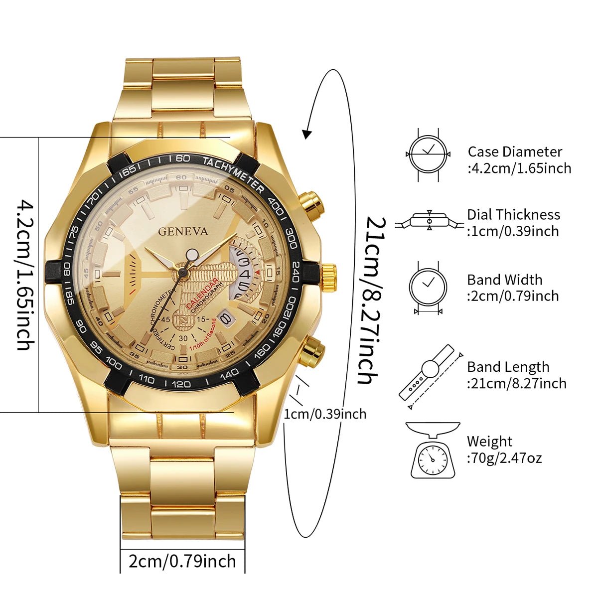 Luxury Large Dial Men Business Watches Fashion Calendar Quartz Watch for Mens Clock Reloj Hombre(Without Box) - RELUX.STORE
