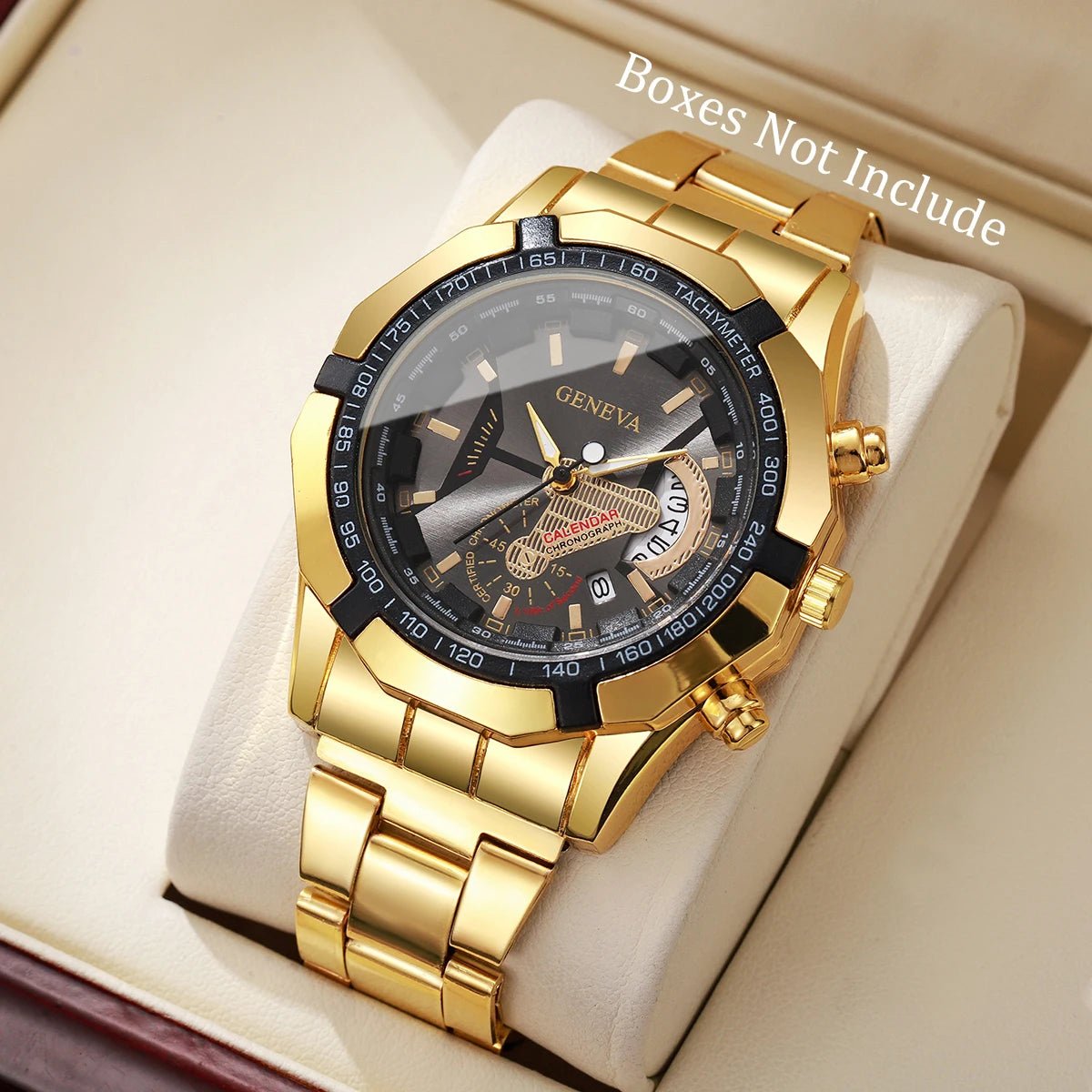 Luxury Large Dial Men Business Watches Fashion Calendar Quartz Watch for Mens Clock Reloj Hombre(Without Box) - RELUX.STORE