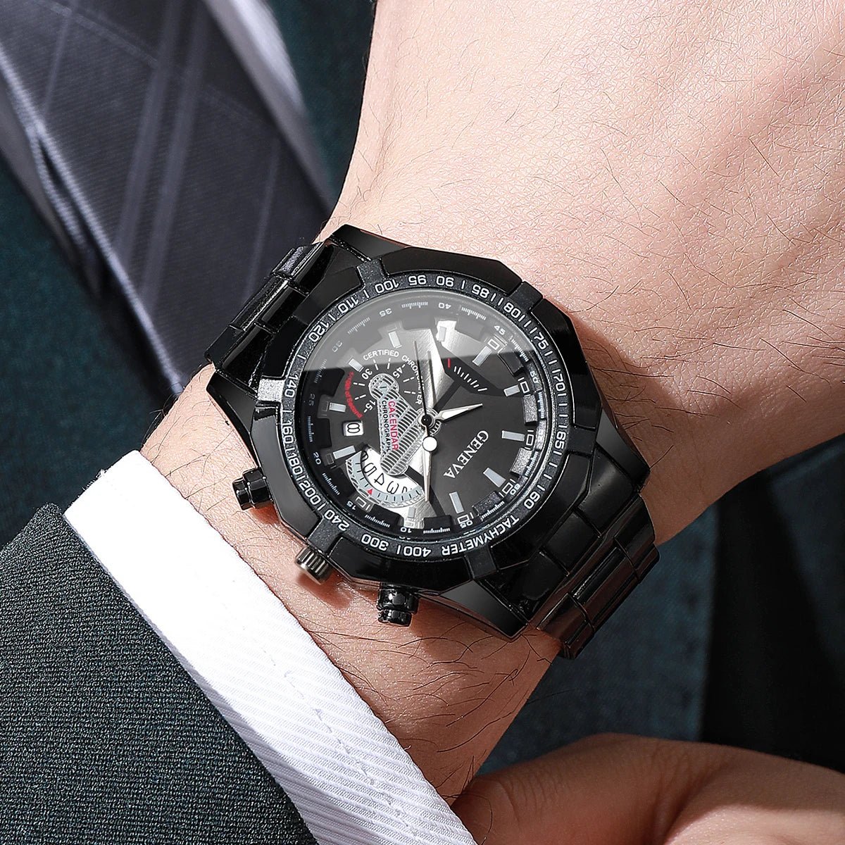 Luxury Large Dial Men Business Watches Fashion Calendar Quartz Watch for Mens Clock Reloj Hombre(Without Box) - RELUX.STORE