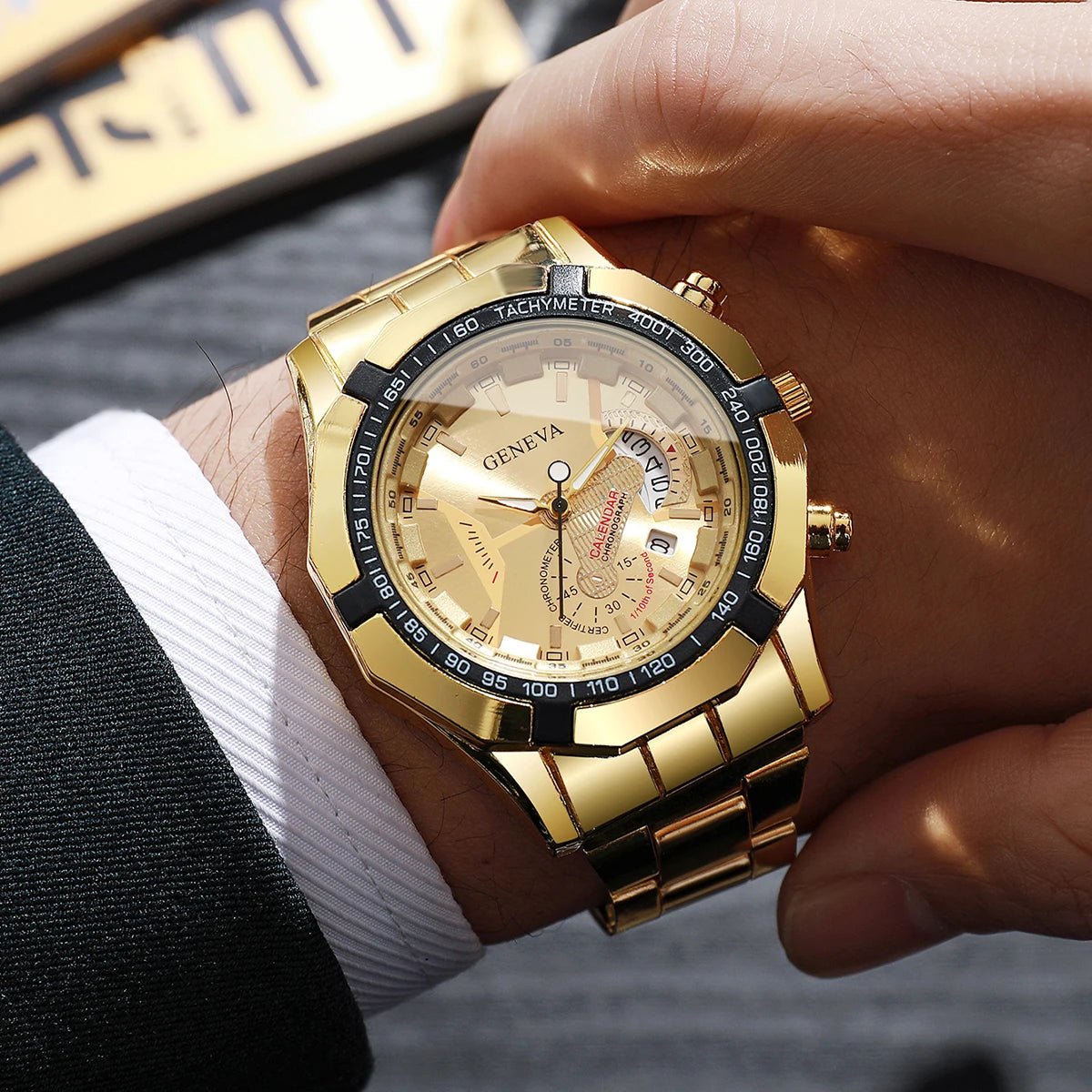 Luxury Large Dial Men Business Watches Fashion Calendar Quartz Watch for Mens Clock Reloj Hombre(Without Box) - RELUX.STORE