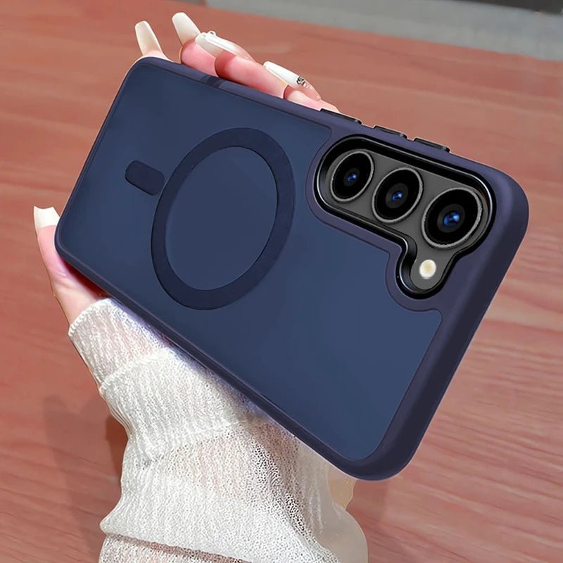 Luxury Matte Translucent Business Case for Samsung Galaxy S25/S24/S23/S22/S21/S20 Plus FE – MagSafe Magnetic Protective Cover - RELUX.STORE