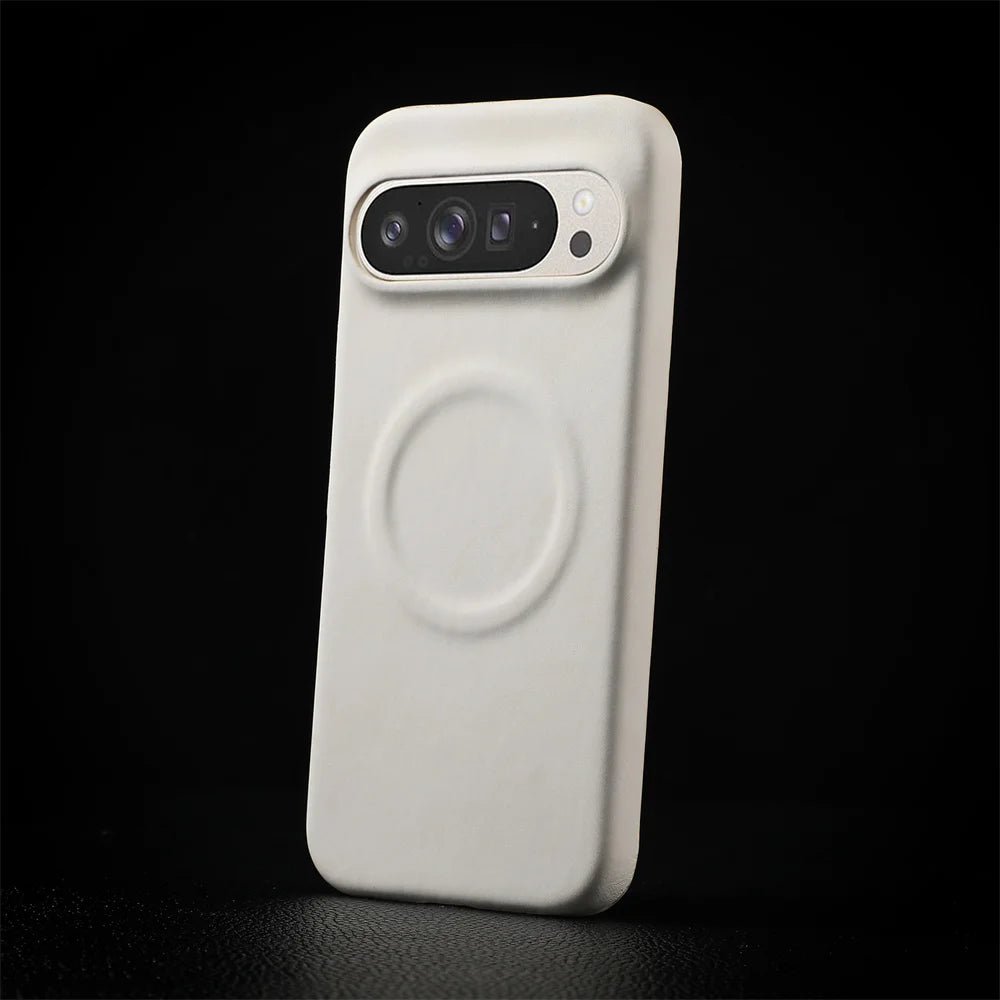 Luxury Sheepskin Leather Magnetic Case for Google Pixel 10/9/8/7 Pro XL & 8A/7A – Shockproof Matte Hard Business Cover - RELUX.STORE