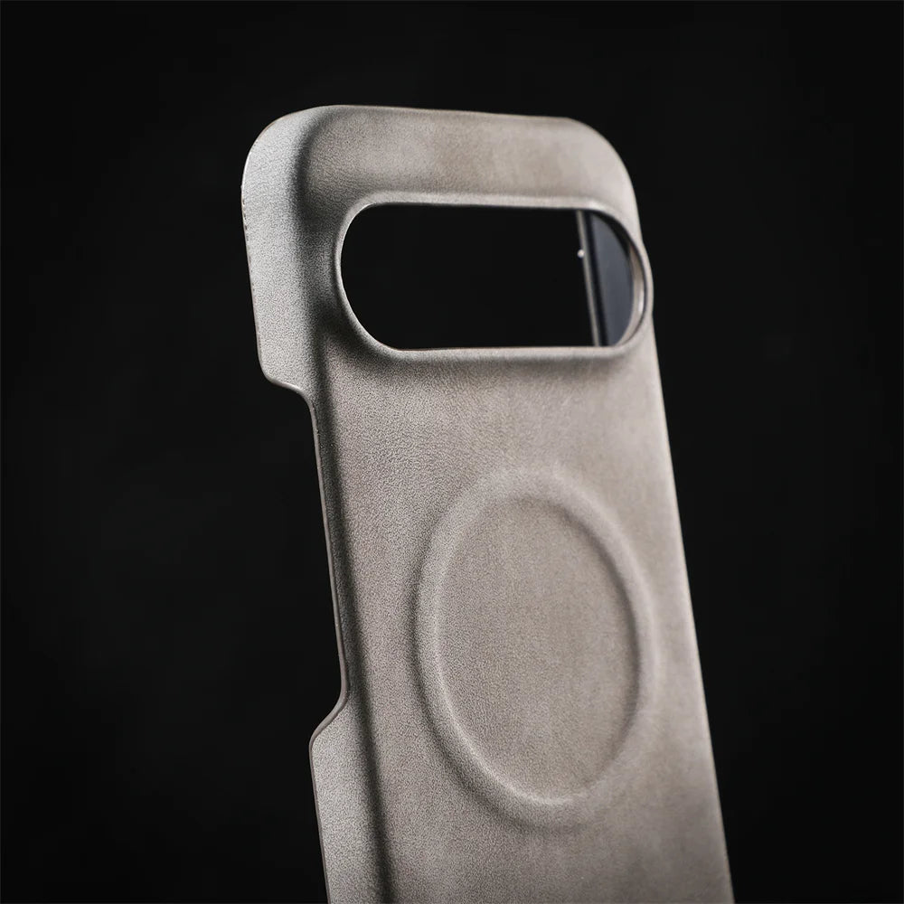 Luxury Sheepskin Leather Magnetic Case for Google Pixel 10/9/8/7 Pro XL & 8A/7A – Shockproof Matte Hard Business Cover - RELUX.STORE