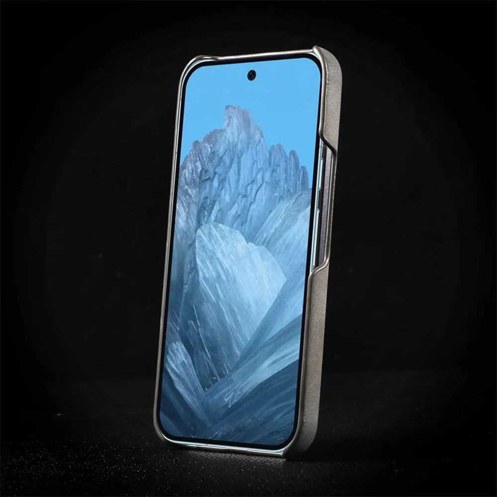 Luxury Sheepskin Leather Magnetic Case for Google Pixel 10/9/8/7 Pro XL & 8A/7A – Shockproof Matte Hard Business Cover - RELUX.STORE