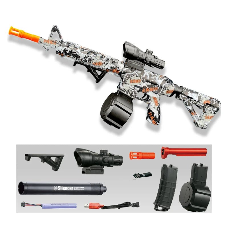“M416 Electric Gel Blaster Toy – Outdoor Shooting Gun for Kids, Interactive Parent - Child Water & Gel Bullet Game” - RELUX.STORE