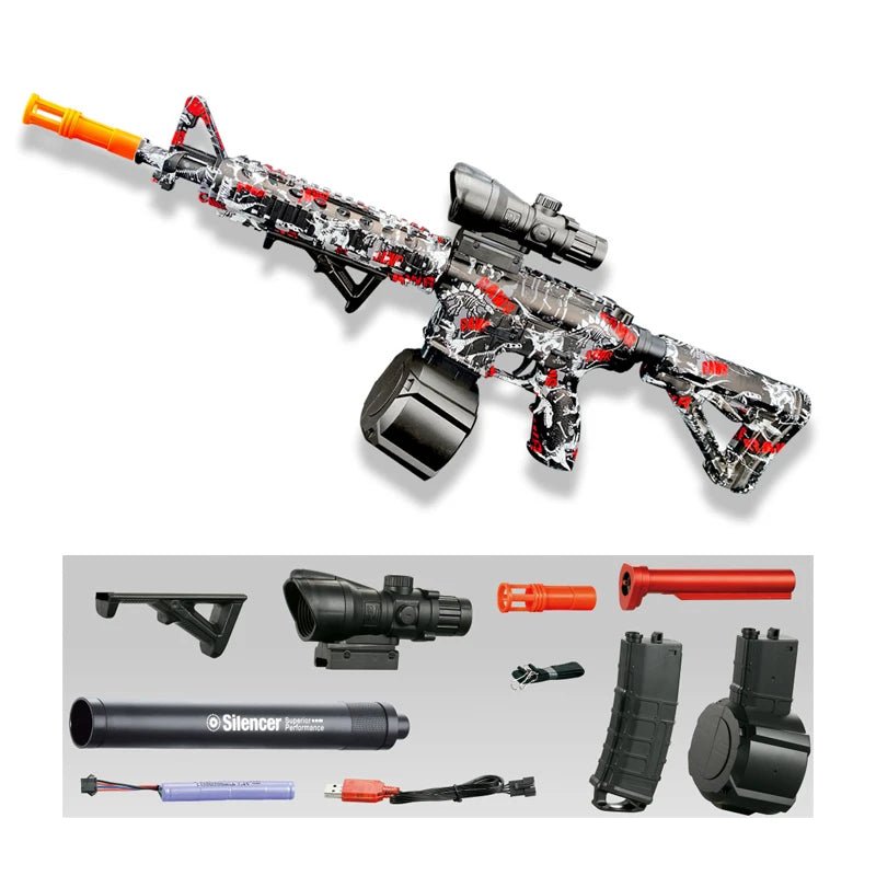 “M416 Electric Gel Blaster Toy – Outdoor Shooting Gun for Kids, Interactive Parent - Child Water & Gel Bullet Game” - RELUX.STORE