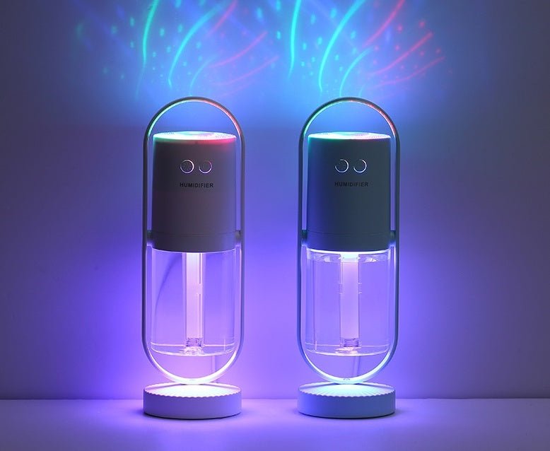 Magic Shadow USB Air Humidifier For Home With Projection Night Lights Ultrasonic Car Mist Maker Mini Office Air Purifier - RELUX.STORE
