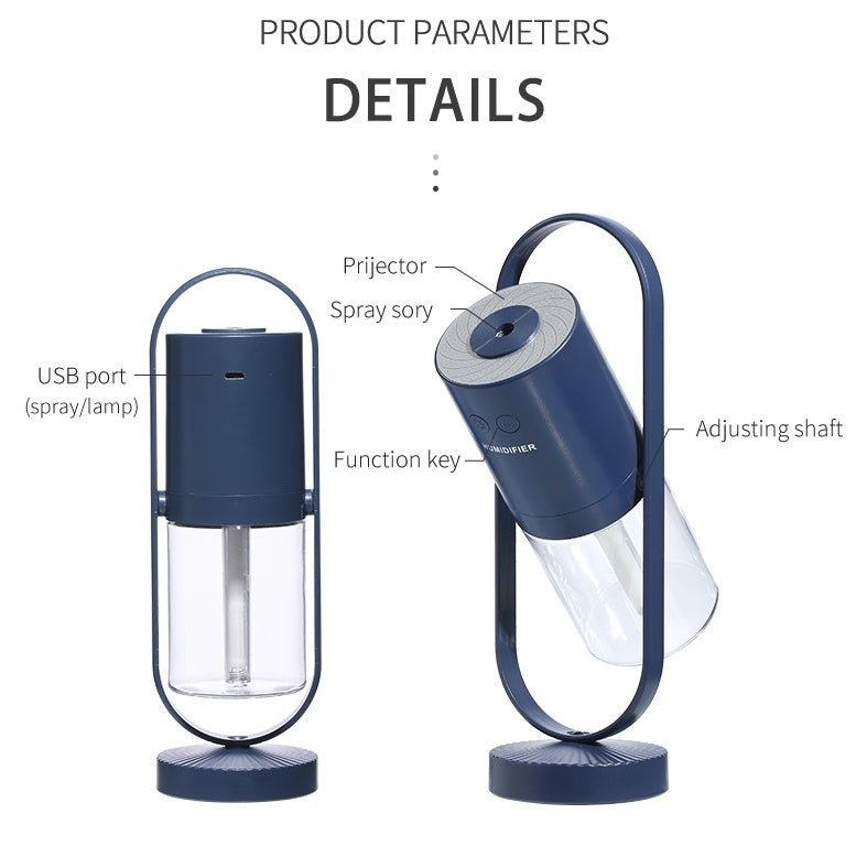 Magic Shadow USB Air Humidifier For Home With Projection Night Lights Ultrasonic Car Mist Maker Mini Office Air Purifier - RELUX.STORE