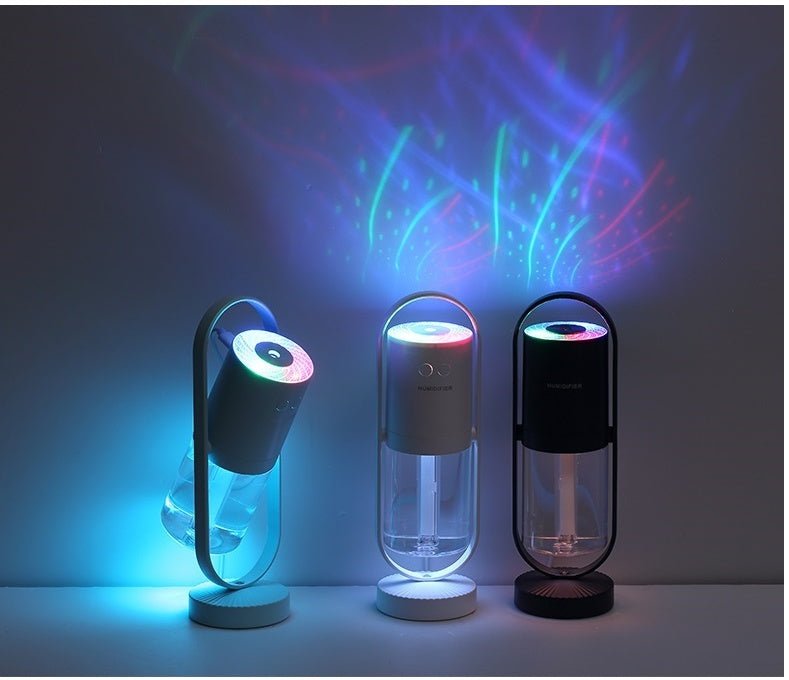 Magic Shadow USB Air Humidifier For Home With Projection Night Lights Ultrasonic Car Mist Maker Mini Office Air Purifier - RELUX.STORE
