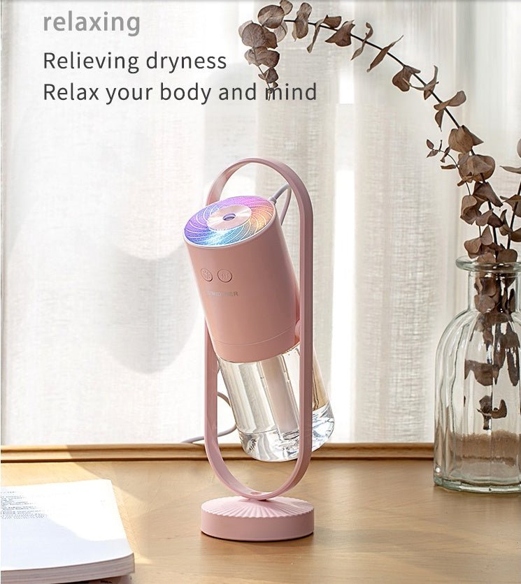 Magic Shadow USB Air Humidifier For Home With Projection Night Lights Ultrasonic Car Mist Maker Mini Office Air Purifier - RELUX.STORE