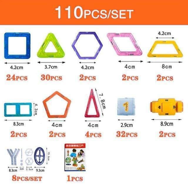 “Magnetic Building Blocks Set – DIY Construction Toys for Kids | Creative Designer Magnet Blocks Educational STEM Learning Gift for Children” - RELUX.STORE
