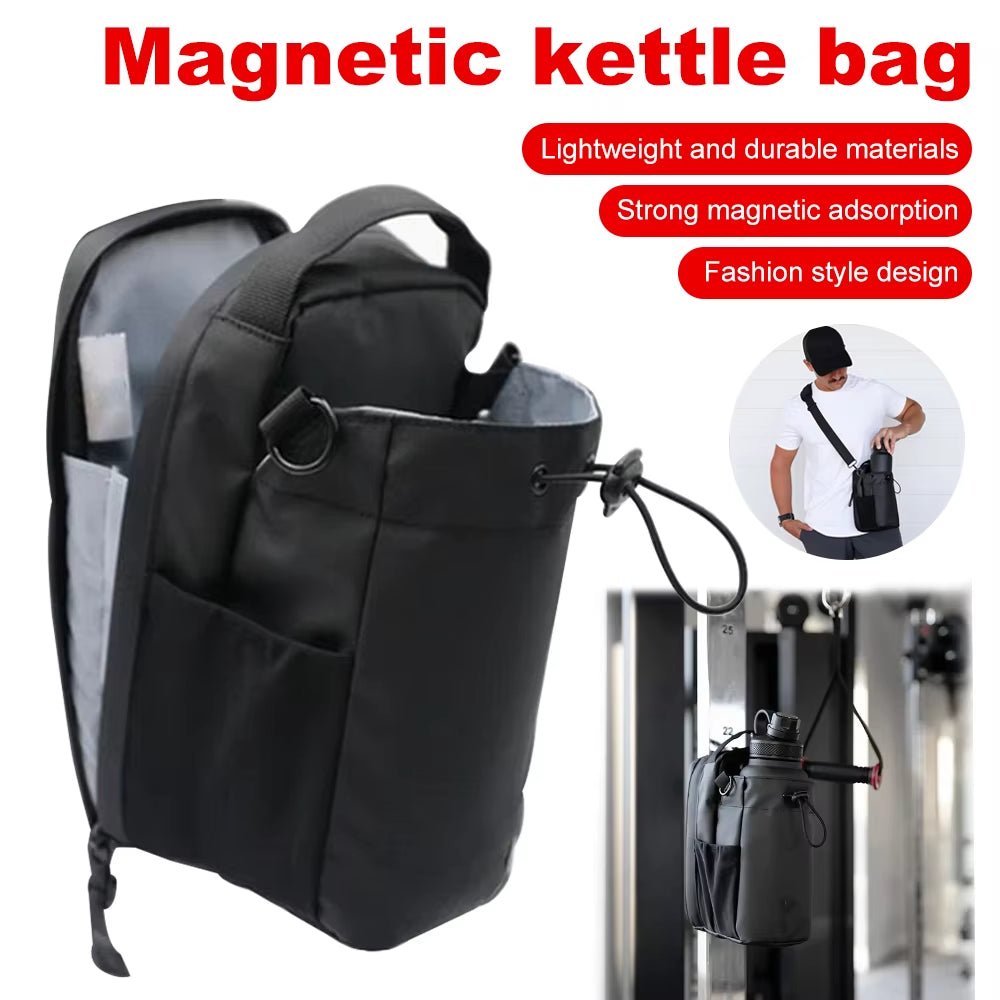 Magnetic Gym Bag – Large Capacity Portable Carrier with Phone Pocket, Water Bottle Holder & Gym Accessories Organizer - RELUX.STORE