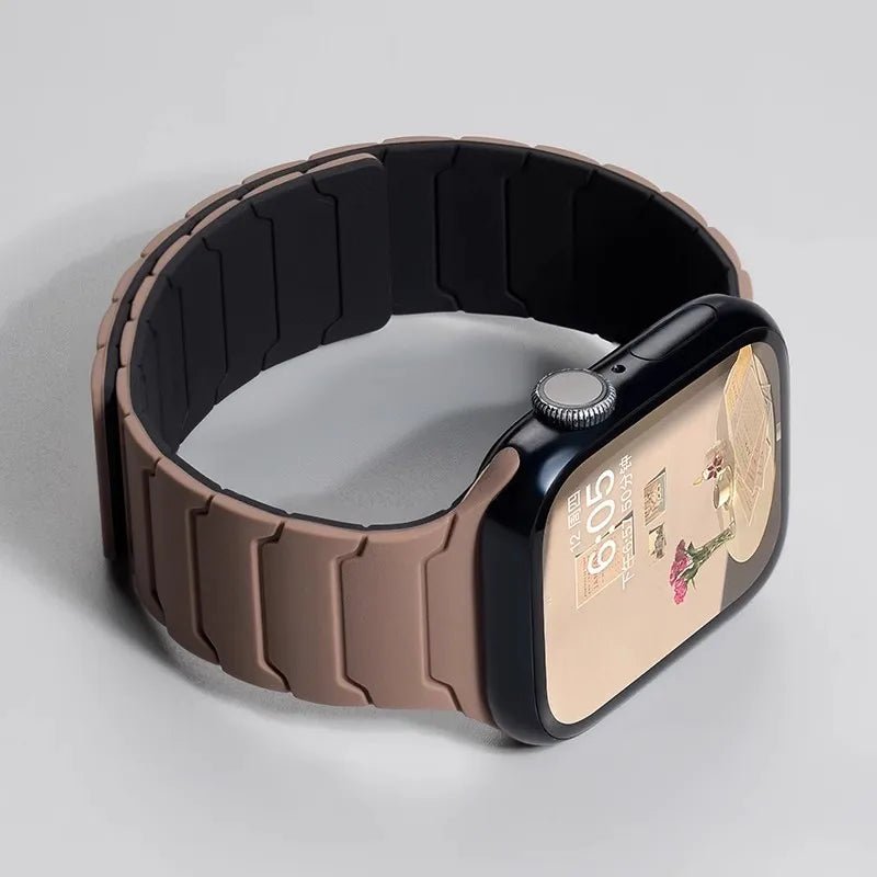 Magnetic Silicone Strap for Apple Watch Band Ultra 2 49mm 45mm 41mm Bracelet for Iwatch Series 9 8 7 6 SE 5 4 38 42mm 44mm 40mm - RELUX.STORE