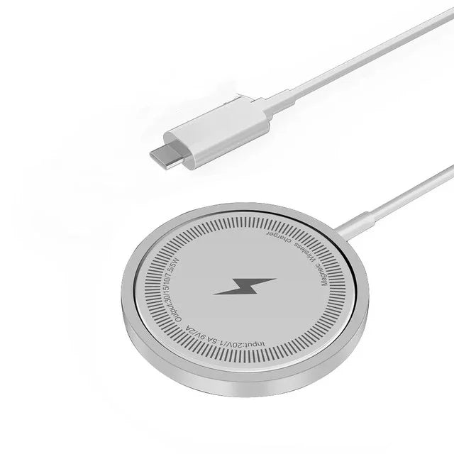 Magnetic Wireless Fast Charging Pad Stand for iPhone 16/15/14/13/12 Pro Max & AirPods – PD USB - A Charger Dock Station - RELUX.STORE