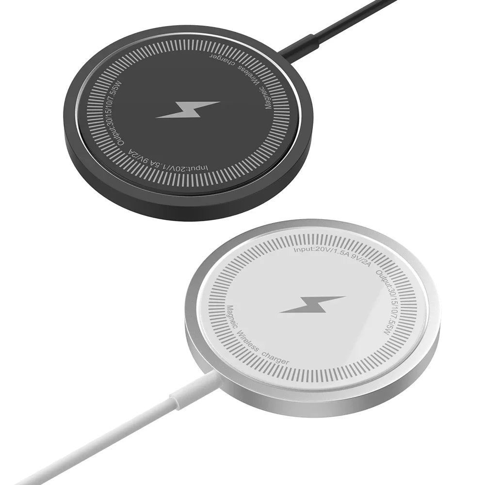 Magnetic Wireless Fast Charging Pad Stand for iPhone 16/15/14/13/12 Pro Max & AirPods – PD USB - A Charger Dock Station - RELUX.STORE
