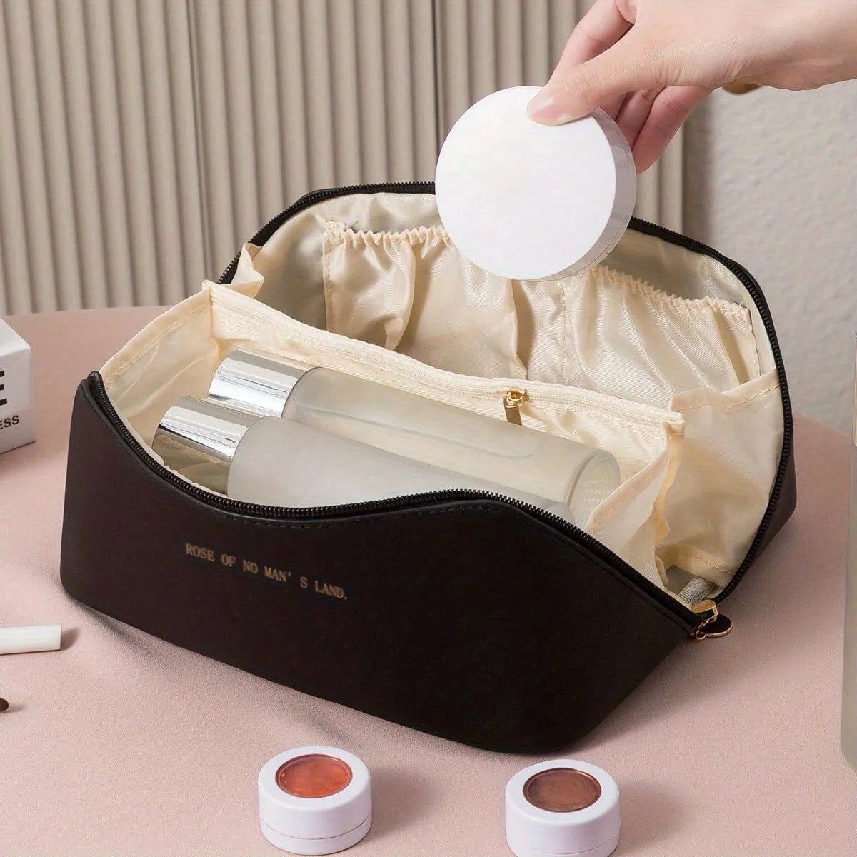 Makeup Organizer Female Toiletry Kit Bag Make Up Case Storage Pouch Luxury Lady Box, Cosmetic Bag, Organizer Bag For Travel Zip - RELUX.STORE