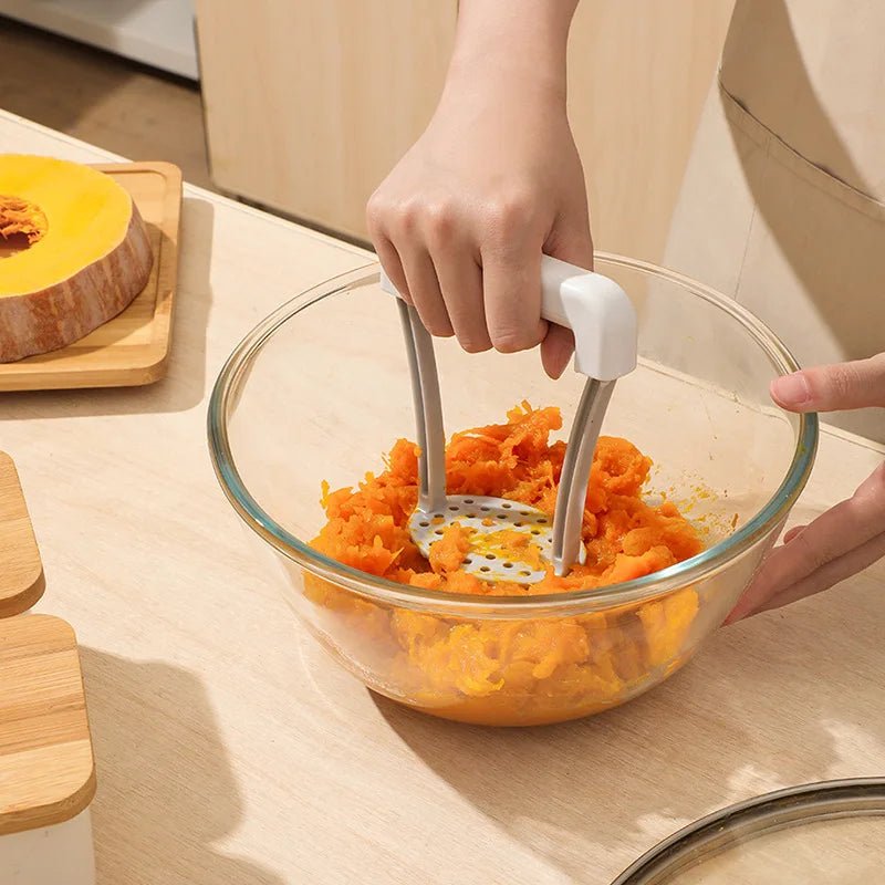 Manual Potato Masher Durable Potato Ricer Kitchen Vegetable Masher With Non - Slip Handle Fruit Juicer Kitchen Gadgets - RELUX.STORE