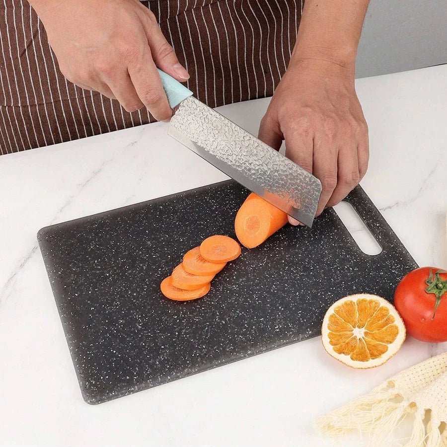 Marble Texture PP Cutting Board Antibacterial and Mildew Cutting Board Kitchen Vegetable Cutting Board Dishwasher Safe - RELUX.STORE