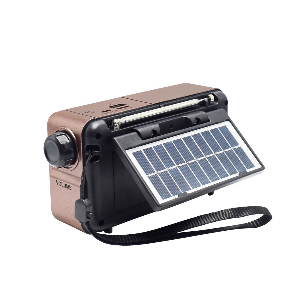 MD - 499 Wireless Bluetooth Speaker MP3 Playback FM Radio Solar Charging Emergency power outage Radio Full Band High Sensitivity - RELUX.STORE