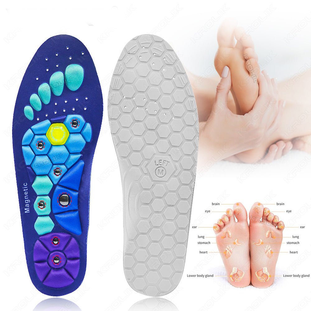 Medical Magnetic Insole Therapy Sports Insoles Orthopedic Insoles Massage Foot Weight Loss Slimming Acupressure Anti - fatigue Health Care Shoe Pads - RELUX.STORE