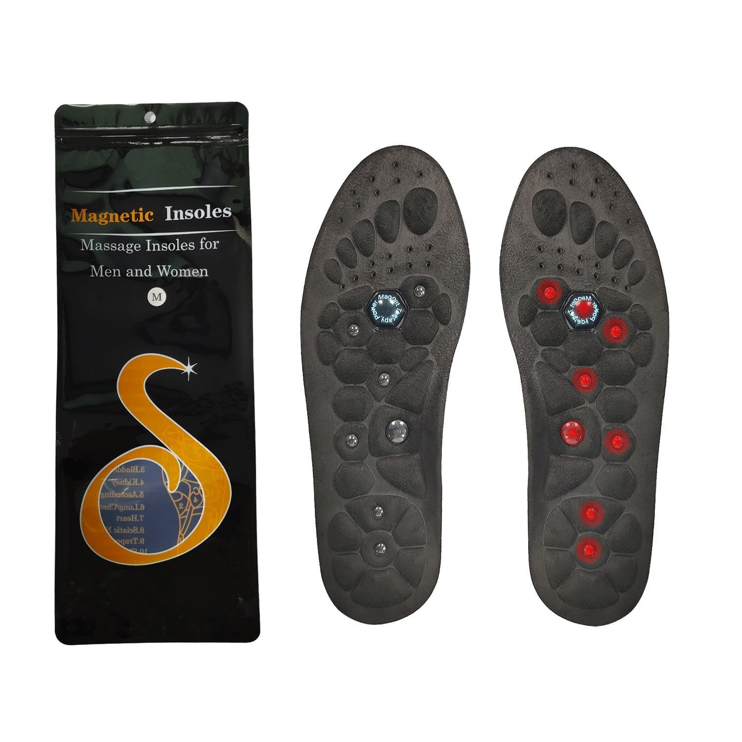 Medical Magnetic Insole Therapy Sports Insoles Orthopedic Insoles Massage Foot Weight Loss Slimming Acupressure Anti - fatigue Health Care Shoe Pads - RELUX.STORE