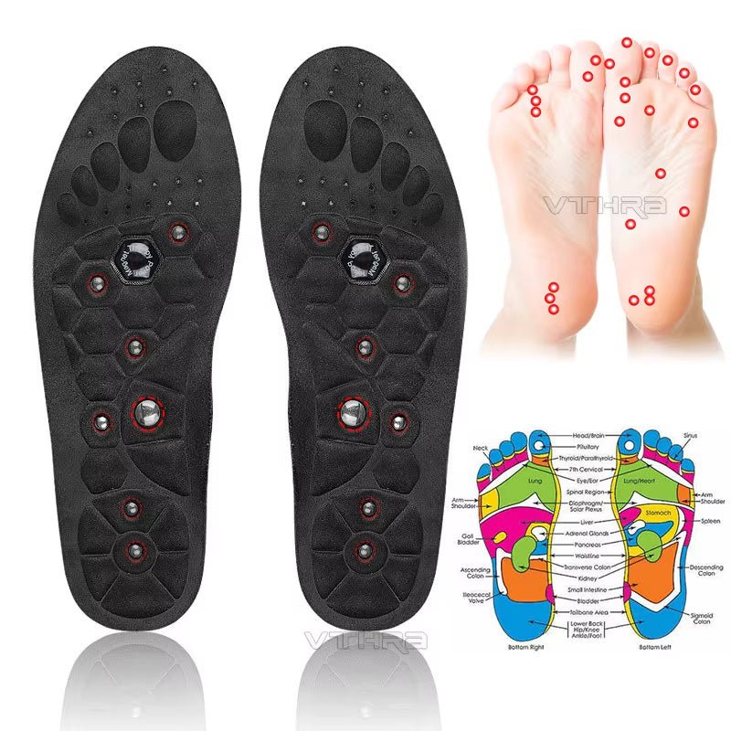 Medical Magnetic Insole Therapy Sports Insoles Orthopedic Insoles Massage Foot Weight Loss Slimming Acupressure Anti - fatigue Health Care Shoe Pads - RELUX.STORE
