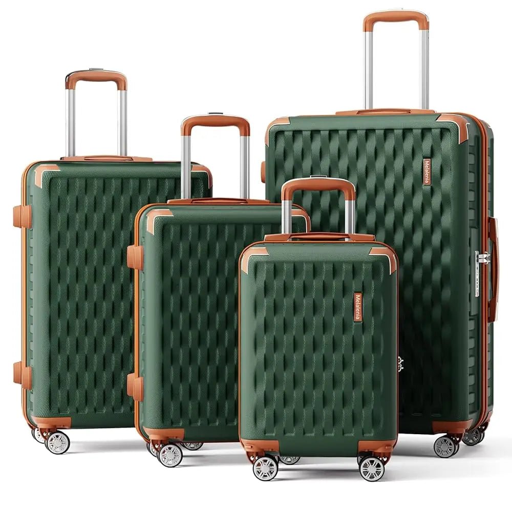 Melalenia Luggage Sets 7 Piece Hard Shell Carry on Suitcase with Spinner Wheels and TSA Lock, Lightweight Travel Duffel Bag - RELUX.STOREMelalenia Luggage Sets 7 Piece Hard Shell Carry on Suitcase with Spinner Wheels and TSA Lock, Lightweight Travel Duffel Bag