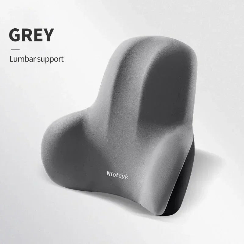 Memory Foam Car Neck Pillow & Lumbar Support Cushion – Universal Ergonomic Car Seat Neck & Waist Cushion, Travel Car Pillow, Back Support for Driving Comfort, Car Accessories - RELUX.STORE
