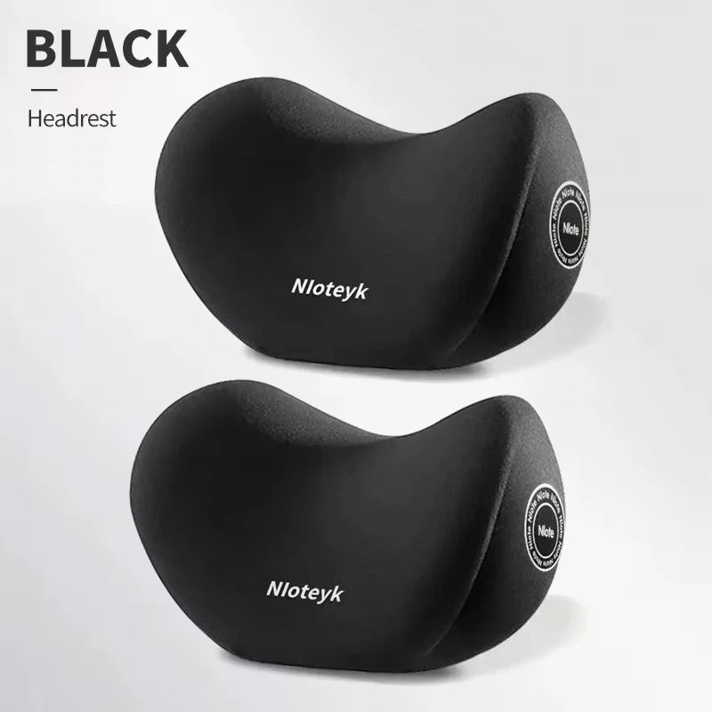 Memory Foam Car Neck Pillow & Lumbar Support Cushion – Universal Ergonomic Car Seat Neck & Waist Cushion, Travel Car Pillow, Back Support for Driving Comfort, Car Accessories - RELUX.STORE